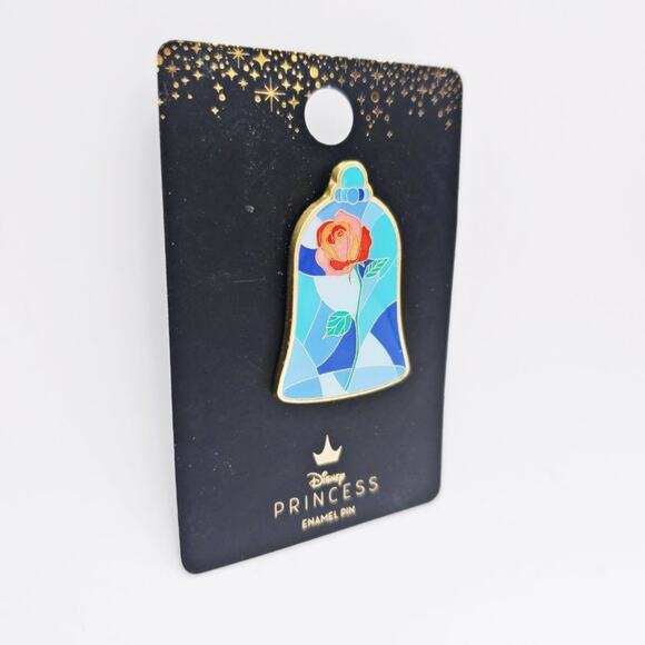 Disney X Loungefly Beauty and the Beast’s Belle Rose Pin - Picture 2 of 5